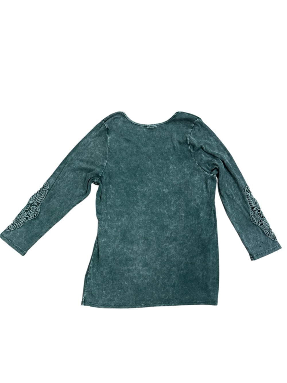 Torrid Green Mineral Wash Boho Top 4X Cotton Modal Stretch Tunic - Picture 6 of 9